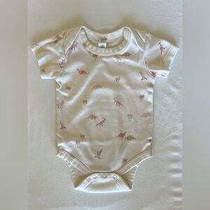 Colored Organics Dino-Mite Collection Afton Bodysuit - Blush
